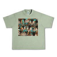 Oil Green Suffolk sheeps Urban Heavy Tee - BarkalooDesign