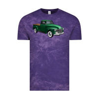 Cloud Purple western green truck right 34 view 1 Vintage Tee - FaDigitalArtStudio