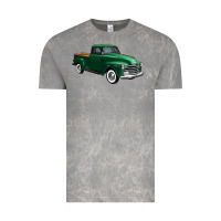 Cloud Rock western green truck right 34 view 1 Vintage Tee - FaDigitalArtStudio