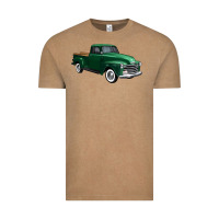 Vintage Coffee western green truck right 34 view 1 Vintage Tee - FaDigitalArtStudio