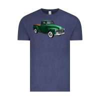 Vintage Denim western green truck right 34 view 1 Vintage Tee - FaDigitalArtStudio