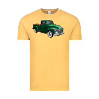 Vintage Mustard western green truck right 34 view 1 Vintage Tee - FaDigitalArtStudio