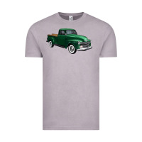 Vintage Zinc western green truck right 34 view 1 Vintage Tee - FaDigitalArtStudio