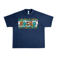 Navy rodeo license plate Urban Heavy Tee - HRA Design Shop