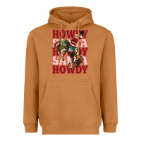 Meerkat howdy santa cowboy christmas Heavyweight Hoodie - MaliasSmallBusiness