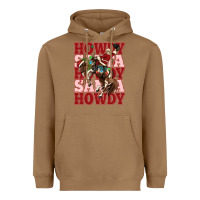 Toasted Coconut howdy santa cowboy christmas Heavyweight Hoodie - MaliasSmallBusiness