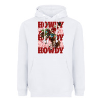 White howdy santa cowboy christmas Heavyweight Hoodie - MaliasSmallBusiness