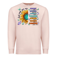 Pale Pink you are inspiration Premium Sweatshirt - MaliasSmallBusiness