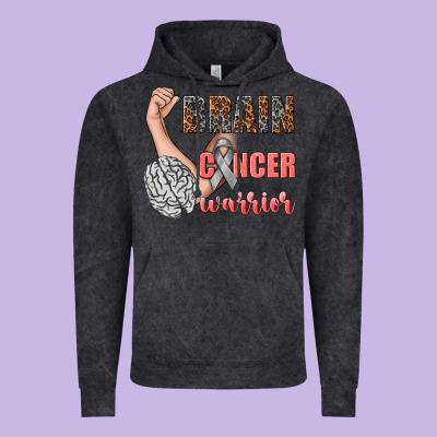 Brain Cancer Warrior Vintage Hoodie Designed By Texasbilliewilder