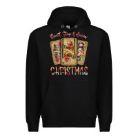 Black dont stop believin christmas Premium Hoodie - SublimationCraftShop