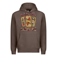 Coffee dont stop believin christmas Premium Hoodie - SublimationCraftShop