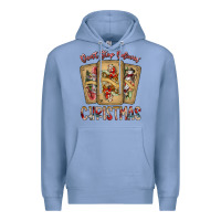 Colony Blue dont stop believin christmas Premium Hoodie - SublimationCraftShop