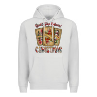 Dove Grey dont stop believin christmas Premium Hoodie - SublimationCraftShop