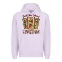 Lilac dont stop believin christmas Premium Hoodie - SublimationCraftShop