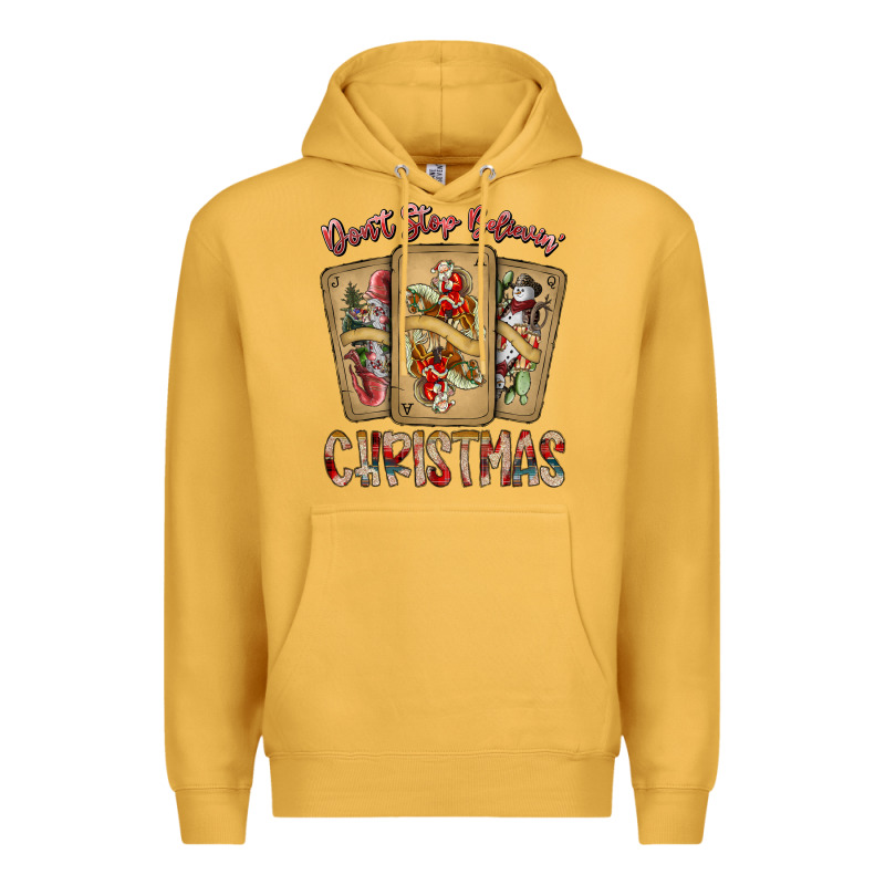 Dont Stop Believin Christmas Premium Hoodie by SublimationCraftShop | Teevron