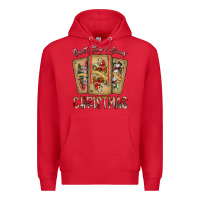 Red dont stop believin christmas Premium Hoodie - SublimationCraftShop
