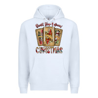 White dont stop believin christmas Premium Hoodie - SublimationCraftShop