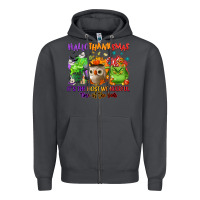 Smoke Hallothanksmas Zipper Hoodie - NancyCooperArtShop