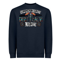 Navy summer night & dirt track lights Heavyweight Sweatshirt - CowhideDigitalArt
