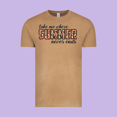 Take Me Where Summer Never Ends Vintage Tee Designed By Cowhidedigitalart