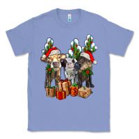 Colony Blue western christmas cows and cactuses Classic Tee - AdoDesignShop