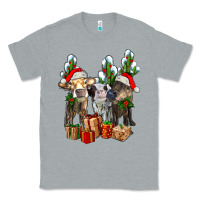 Heather Grey western christmas cows and cactuses Classic Tee - AdoDesignShop