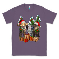 Lavender western christmas cows and cactuses Classic Tee - AdoDesignShop