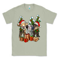 Matcha western christmas cows and cactuses Classic Tee - AdoDesignShop