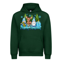 Forest Green merry christmas gnomes Urban Hoodie - texasbilliewilder