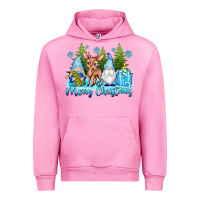 Fuchsia Pink merry christmas gnomes Urban Hoodie - texasbilliewilder