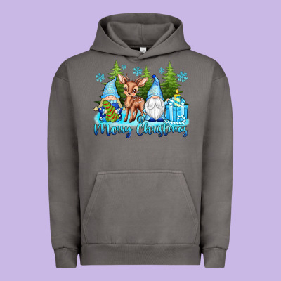 Merry Christmas Gnomes Urban Hoodie Designed By Texasbilliewilder