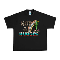 Black not a hugger Urban Heavy Tee - CowhideDigitalArt