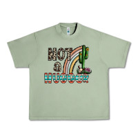 Oil Green not a hugger Urban Heavy Tee - CowhideDigitalArt