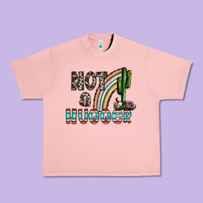 Not A Hugger Urban Heavy Tee Designed By Cowhidedigitalart