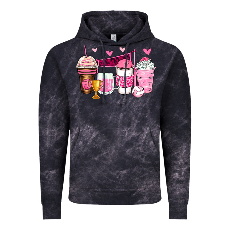 Volleyball Coffee Cups Vintage Hoodie by Zillion Design Studio | Teevron