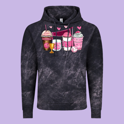Volleyball Coffee Cups Vintage Hoodie Designed By Zillion Design Studio