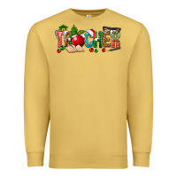Antique Gold christmas teacher Premium Sweatshirt - NancyCooperArtShop