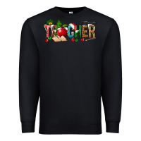 Black christmas teacher Premium Sweatshirt - NancyCooperArtShop