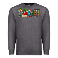 Charcoal Heather christmas teacher Premium Sweatshirt - NancyCooperArtShop