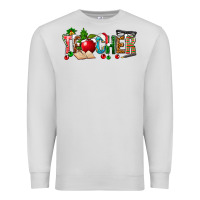 Dove Grey christmas teacher Premium Sweatshirt - NancyCooperArtShop
