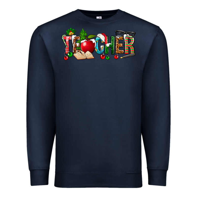 Christmas Teacher Premium Sweatshirt by NancyCooperArtShop | Teevron