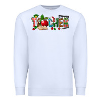 White christmas teacher Premium Sweatshirt - NancyCooperArtShop