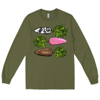 Army Green easter carrots Long Sleeve Tee - AdoDesignShop