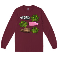 Burgundy easter carrots Long Sleeve Tee - AdoDesignShop