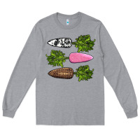 Heather Grey easter carrots Long Sleeve Tee - AdoDesignShop