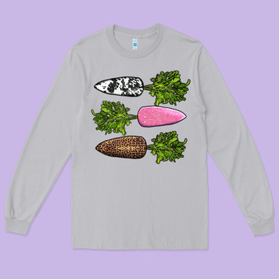 Easter Carrots Long Sleeve Tee Designed By Adodesignshop