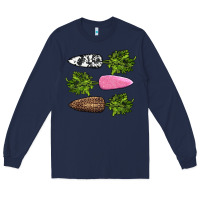 Navy easter carrots Long Sleeve Tee - AdoDesignShop