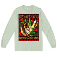 Matcha beer bottles with mistletoe Long Sleeve Tee - AdoDesignShop