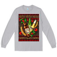Moon Dust beer bottles with mistletoe Long Sleeve Tee - AdoDesignShop