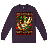 Plum beer bottles with mistletoe Long Sleeve Tee - AdoDesignShop